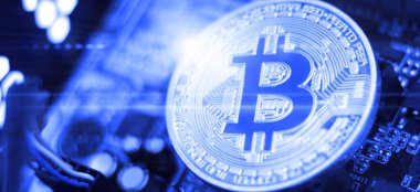 Kripto para birimi konsepti. Bitcoin döviz kurlarındaki eğilimler. Bitcoin 'in yükselişi ve düşüşü.