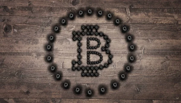 Conceito Criptomoeda Tendências Nas Taxas Câmbio Bitcoin Ascensão Queda Bitcoin — Fotografia de Stock