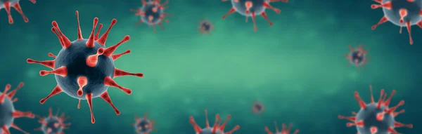 Opriți Conceptul Coronavirus Carantină Ilustrație Medicală — Fotografie, imagine de stoc