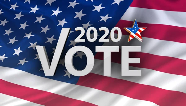 Día Las Elecciones Estados Unidos 2020 Concepto — Foto de Stock