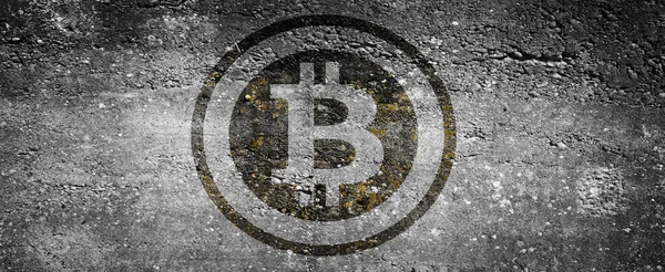 Concept Crypto Monnaie Tendances Des Taux Change Bitcoin Montée Chute — Photo