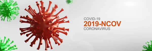 Stoppa Coronavirus Och Karantän Konceptet Medicinsk Illustration — Stockfoto