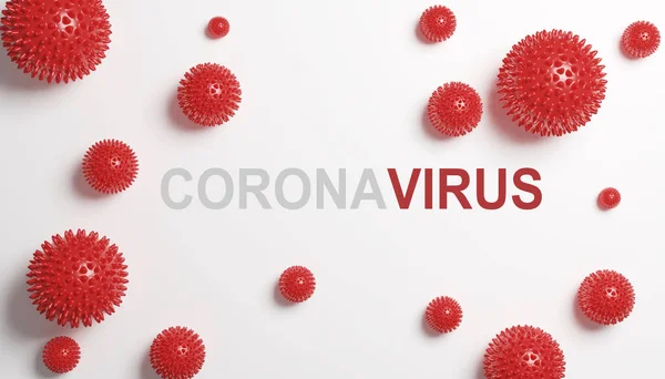 コロナウイルスや隔離の概念を停止します 3D医療イラスト — ストック写真