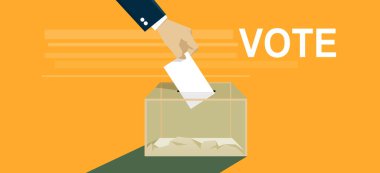 Oylama ve seçim konsepti. Doğru kararı vermek.