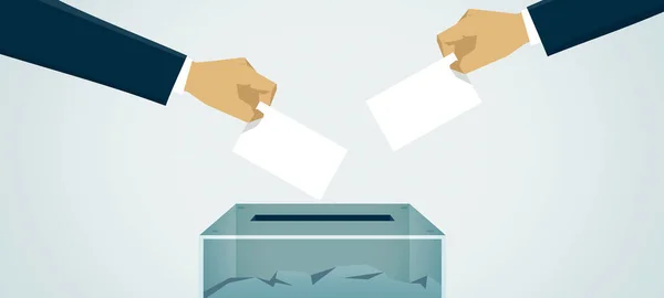 Stem Verkiezingsconcept Het Nemen Van Juiste Beslissing — Stockfoto