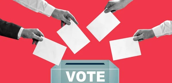 投票和选举概念 作出正确的决定 — 图库照片