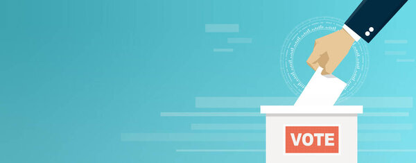 Voting and election concept. Making the right decision