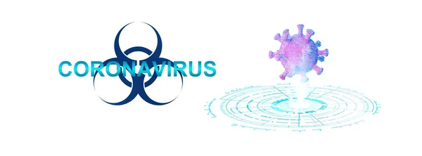 Arrêtez Coronavirus Concept Quarantaine Illustration Médicale — Photo