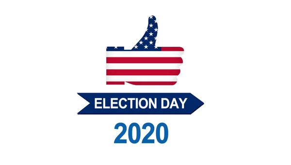 Választási Nap Egyesült Államok 2020 Koncepciójában — Stock Fotó