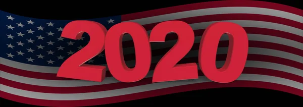 Dia Das Eleições Nos Estados Unidos 2020 Conceito — Fotografia de Stock
