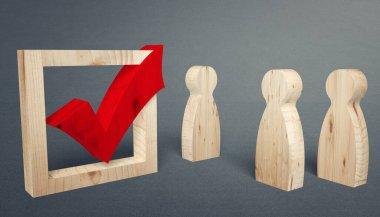 Demokratik seçimler, referandum. Doğru seçimi yap..