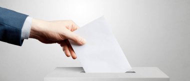 Oylama ve seçim konsepti. Doğru kararı vermek.