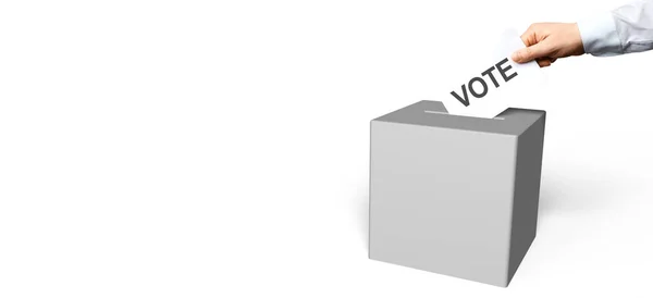 Stem Verkiezingsconcept Het Nemen Van Juiste Beslissing — Stockfoto
