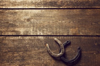 At nalı ve şans kavramı. Aziz Patrick Günü kartı..