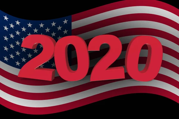 Jour Scrutin Aux États Unis 2020 Concept — Photo