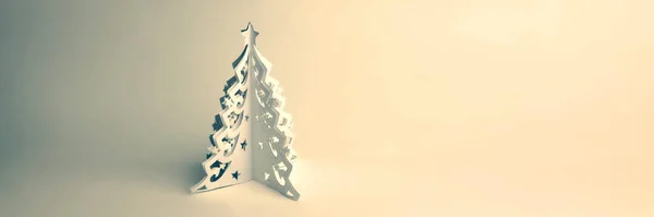Veselé Vánoce Přání Vánoční Stromeček Design Koncept — Stock fotografie