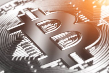 Kripto para birimi konsepti. Bitcoin döviz kurlarındaki eğilimler. Bitcoin 'in yükselişi ve düşüşü.