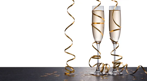 Şampanya Kadehleri Sıçraması Kutlama Temalı — Stok fotoğraf