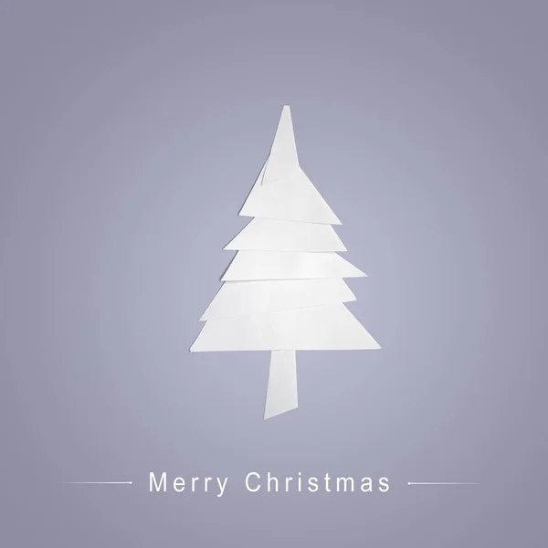 Feliz Tarjeta Felicitación Navidad Concepto Diseño Del Árbol Navidad —  Fotos de Stock