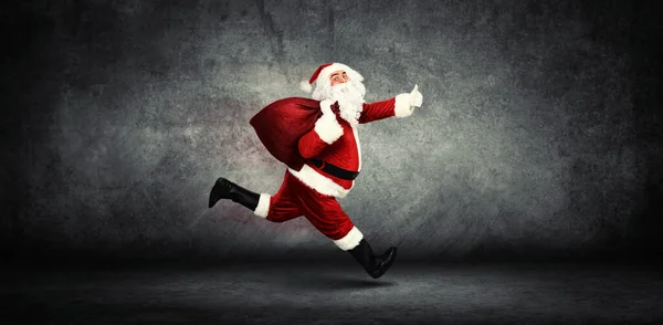 Frohe Weihnachten Grußkarte Weihnachtsmann Designkonzept — Stockfoto