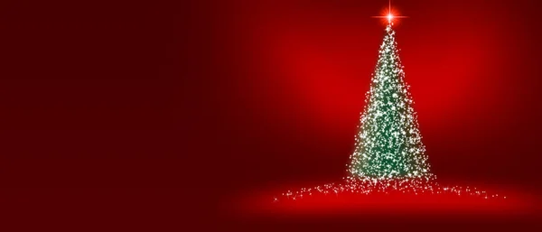 メリークリスマスグリーティングカードクリスマスツリーデザインコンセプト — ストック写真