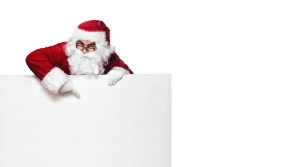 Tarjeta Felicitación Feliz Navidad Concepto Diseño Santa Claus —  Fotos de Stock