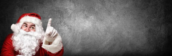 Wesołych Świąt Kartka Życzeniami Koncepcja Projektu Świętego Mikołaja — Zdjęcie stockowe