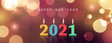 Yeni yıl festivali için yaratıcı tasarım konsepti