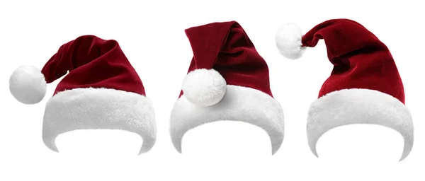 Santa Sombrero Disfraz Feliz Navidad Concepto Tarjeta Felicitación —  Fotos de Stock
