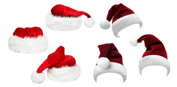 Santa Sombrero Disfraz Feliz Navidad Concepto Tarjeta Felicitación — Foto de Stock