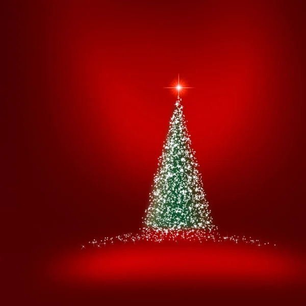 Feliz Tarjeta Felicitación Navidad Concepto Diseño Del Árbol Navidad —  Fotos de Stock