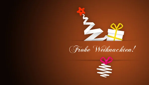 Merry Christmas Wenskaart Kerstboom Ontwerp Concept — Stockfoto