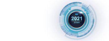 Yeni yıl festivali için yaratıcı tasarım konsepti. 3B illüstrasyon