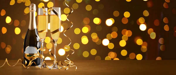 Glasses Champagne Splash Celebration Theme Concept — Stock Photo, Image