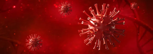 Detengan Coronavirus Concepto Cuarentena Ilustración Médica — Foto de Stock