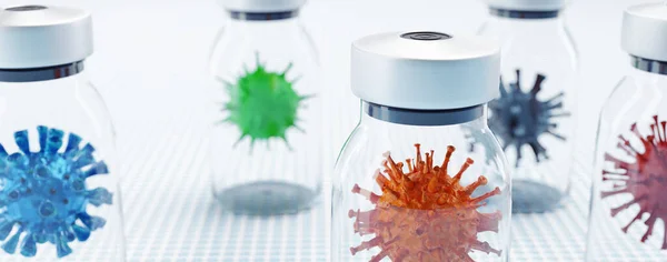 Corona virus outbreak. Epidemic virus protection concept. 3D rendering