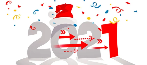 Concepto Diseño Creativo Para Año 2021 Ilustración —  Fotos de Stock