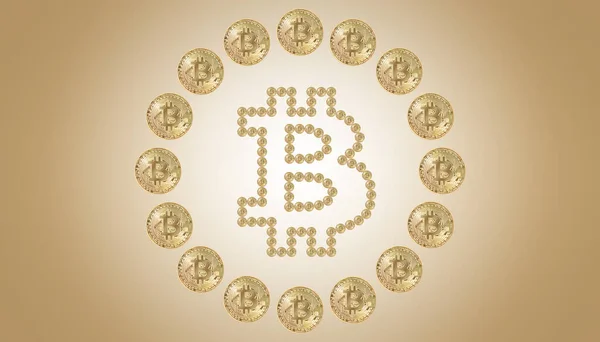 Koncepcja Kryptowaluty Tendencje Kursach Wymiany Bitcoinów Wznoszenie Upadek Bitcoina — Zdjęcie stockowe