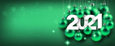 Yeni yıl festivali için yaratıcı tasarım konsepti. 3B illüstrasyon