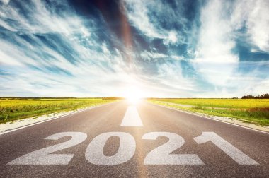 Yeni yıl festivali için yaratıcı tasarım konsepti.