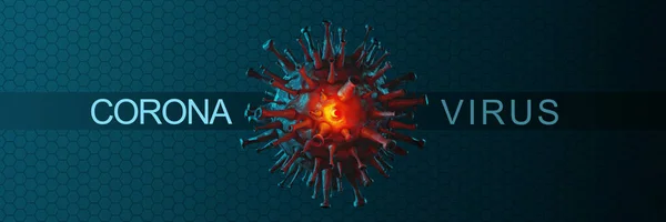 Detengan Coronavirus Concepto Cuarentena Ilustración Médica — Foto de Stock