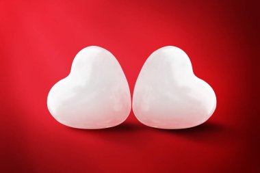 Sevgililer Günü geçmişi. Aşk ve Sevgililer Günü konsepti. 3d Görüntü