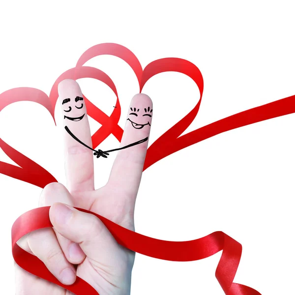 人間の感情 関係やロマンチックな休日の概念 3Dイラスト — ストック写真