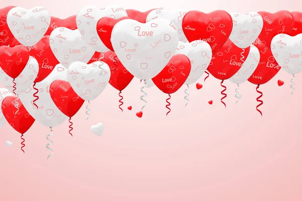 Hintergrund Zum Valentinstag Liebe Und Valentinstag Illustration — Stockfoto