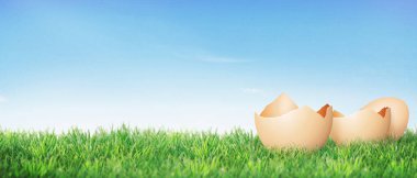 Yumurtalı Paskalya kompozisyonu. Şenlik dekorasyonu. Mutlu Paskalyalar!