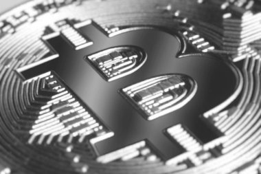 Kripto para birimi konsepti. Bitcoin döviz kurlarındaki eğilimler. Bitcoin 'in yükselişi ve düşüşü.