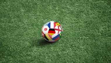 Deri top ile geleneksel futbol oyunu