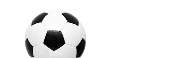 Jeu Football Traditionnel Avec Une Balle Cuir — Photo