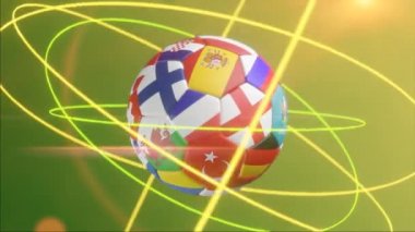 2020 - 2021 Avrupa Futbol Şampiyonası. 3d Video