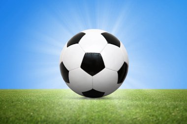 Deri top ile geleneksel futbol oyunu